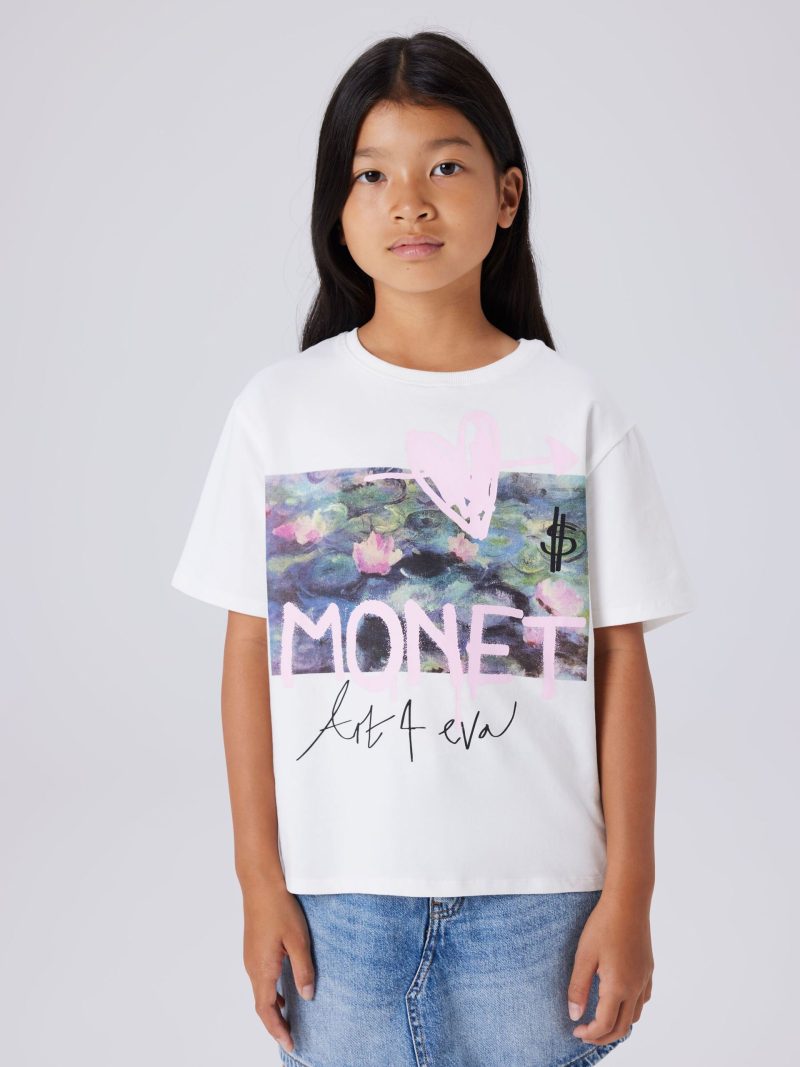 Name It Εφηβικό T-shirt Oversized Με Στάμπα