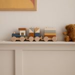 KIDS CONCEPT. Ξύλινο Τρενάκι Με Τουβλάκια Ταξινόμησης