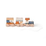 KIDS CONCEPT. Ξύλινο Τρενάκι Με Τουβλάκια Ταξινόμησης