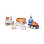 KIDS CONCEPT. Ξύλινο Τρενάκι Με Ζώα Της Φάρμας AIDEN