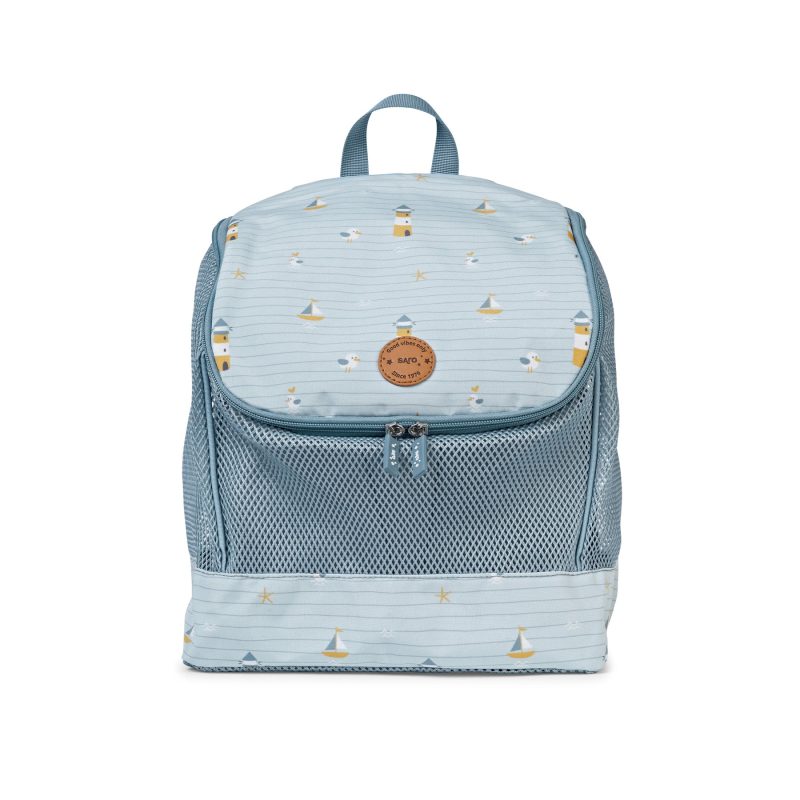 Αδιάβροχο Τσαντάκι Backpack με δίχτυ "Navy Hugs"