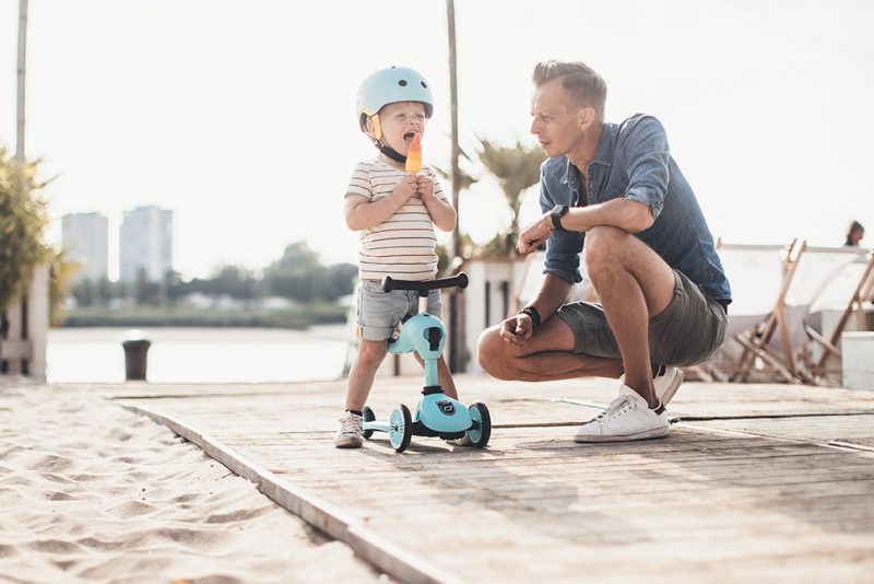 Scoot & Ride Παιδικό Πατίνι Highwaykick 1 Τρίτροχο Με Κάθισμα Για 1-5 Ετών Blueberry