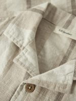 Lil’Atelier Παιδικό Κοντομάνικο Πουκάμισο Ριγέ Μπεζ - Image 3
