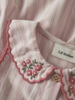 Lil’Atelier Βρεφικό Φόρεμα Ροζ Αντικέ