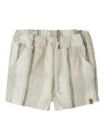 Lil’Atelier Βρεφικό Σόρτς Ριγέ Μπεζ