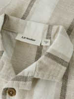 Lil’Atelier Βρεφικό Κοντομάνικο Πουκάμισο Ριγέ Μπεζ