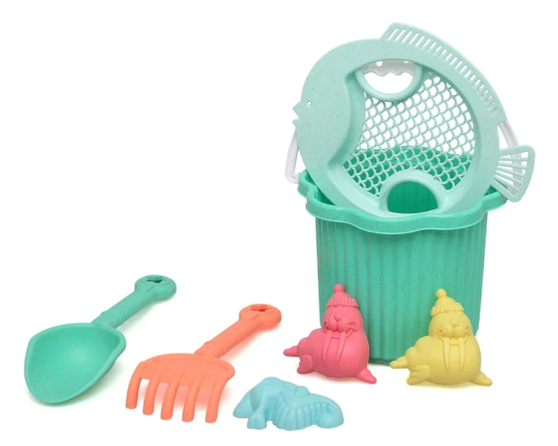 Kiokids Σετ Κουβαδάκια Παραλίας 7τμχ Μέντα