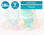 Kiokids Σετ Κουβαδάκια Παραλίας 7τμχ Μέντα