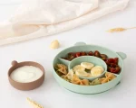 Kiokids Πιάτο Σιλικόνης Με Χωρίσματα & Μπολ Μέντα