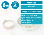 Kiokids Πιάτο Σιλικόνης Με Χωρίσματα & Μπολ Μέντα