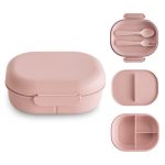 Mushie. Φαγητοδοχείο Με Χωρίσματα Blush