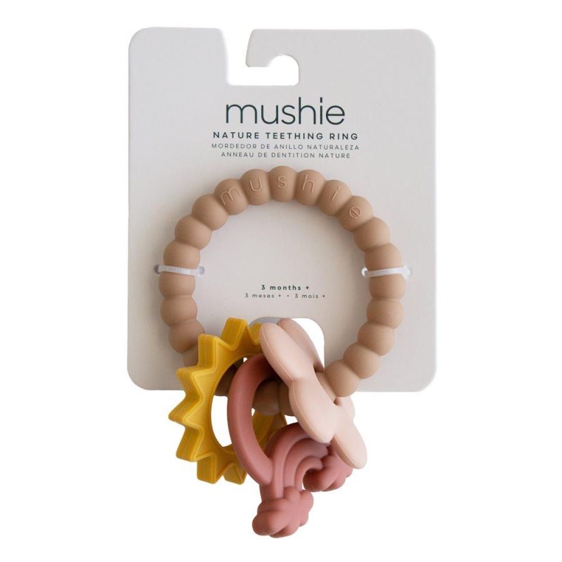 Mushie. Κρίκος με Μασητικά Παιχνιδάκια Nature