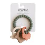 Mushie. Κρίκος με Μασητικά Παιχνιδάκια Dino