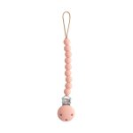 Mushie. Κλιπ Πιπίλας Σιλικόνης Hera Powder Pink