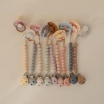 Mushie. Κλιπ Πιπίλας Σιλικόνης Hera Powder Pink