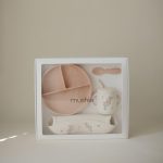 Mushie. Σετ Δώρου 4 Τεμαχίων Φαγητού Pink Flowers