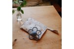 Mushie. Μασητική Κουδουνίστρα Daisy Faded Denim