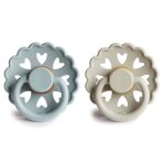 FRIGG. Σετ 2 Πιπίλες Latex Fairytale Stone Blue/Willow Gray 0-6 Μηνών