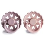 FRIGG. Σετ 2 Πιπίλες Latex Fairytale Twilight Mauve/Primrose 0-6 Μηνών