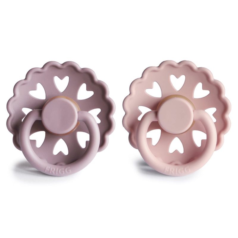 FRIGG. Σετ 2 Πιπίλες Latex Fairytale Twilight Mauve/Primrose 0-6 Μηνών