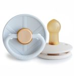 FRIGG. Σετ 2 Πιπίλες Latex Little Viking Powder Blue/Cream 0-6 Μηνών