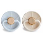 FRIGG. Σετ 2 Πιπίλες Latex Little Viking Powder Blue/Cream 0-6 Μηνών