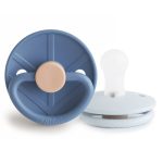 FRIGG. Σετ 2 Πιπίλες Σιλικόνης Little Viking Ocean View/Powder Blue 0-6 Μηνών