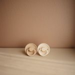 FRIGG. Σετ 2 Πιπίλες Latex FRIGG Rope Cream/Croissant 0-6 Μηνών