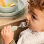 MEALTIME. Σετ παιδικό Κουτάλι & Πιρούνι Από Ανοξείδωτο Ατσάλι (πράσινο)