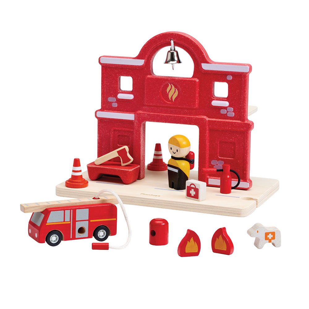 2627-Packshot-01 Plan Toys. Πυροσβεστική