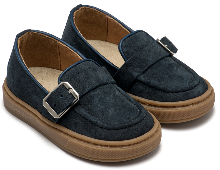 bw4322 blue BABYWALKER new Babywalker Βαπτιστικά Χειμερινά Loafers BW.4322 Μπλε