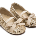 Babywalker Βαπτιστικές Χειμερινές Μπαλαρίνες Glitter Χρυσές EXC.5581